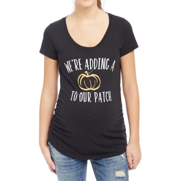 NWT Motherhood Maternity Pumpkin To Our Patch Tee - Picture 1 of 6